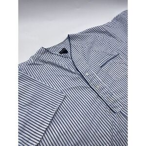 Vtg 90s  DIPLOMAT Nightshirt 2XL Striped Sleepshirt Pajama Poly/Cotten Blend